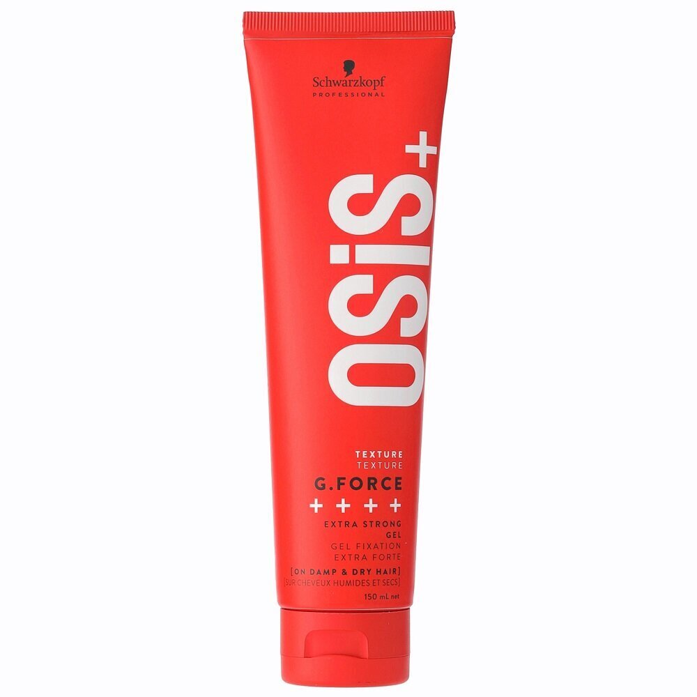 Äärmiselt tugevalt fikseeriv juuksegeel Osis Hair Products Schwarzkopf Osis+ G. Force, 150ml цена и информация | Viimistlusvahendid juustele | kaup24.ee