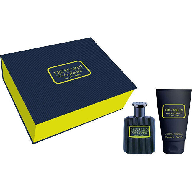 Kinkekomplekt meestele Trussardi Riflesso Blue Vibe: parfüüm EDT, 50 ml + dušigeel ja šampoon 2in1, 100 ml цена и информация | Meeste parfüümid | kaup24.ee