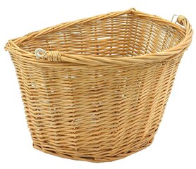 Jalgratta korv Azimut Wicker Hooks Natural, 34x26x22cm, pruun hind ja info | Muud jalgratta tarvikud | kaup24.ee