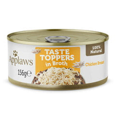 Applaws Dog Taste Toppers koos kanarinnaga puljongis, 12x156 g цена и информация | Консервы для собак | kaup24.ee