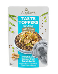 Applaws Dog Taste Toppers in gravy koos valge kala, lõhe ja ubadega, 12x85 g hind ja info | Konservid koertele | kaup24.ee