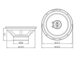 Автомобильные динамики Blow S-165 4Ohm / 30-603 цена и информация | Автомобильные динамики | kaup24.ee