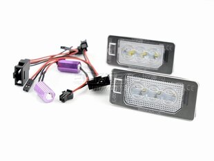 LED numbrimärgi valgustus 6000K Audi Seat Skoda VW hind ja info | Autopirnid | kaup24.ee