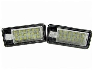 LED numbrimärgi valgustus 6000K Audi A1/A3 8P/A4 B6/A4 B7/A6 C6/A7/A8 D3/A8 D4/RS4/RS6/Q7 цена и информация | Автомобильные лампочки | kaup24.ee