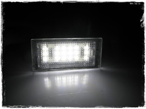 LED numbrimärgi valgustus 6000K BMW seria 3 E46 Coupe FL, E46 M3 FL 2003-2006 hind ja info | Autopirnid | kaup24.ee