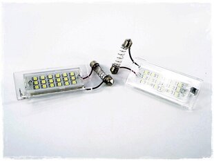 LED numbrimärgi valgustus 6000K BMW X3 E83 2003-2010, BMW X5 E53 1999-2006 цена и информация | Автомобильные лампочки | kaup24.ee