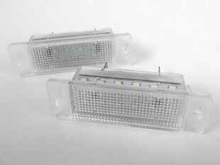 LED numbrimärgi valgustus 6000K Opel Astra F GSI 1991-1996, Opel Calibra 1990-1997 hind ja info | Autopirnid | kaup24.ee