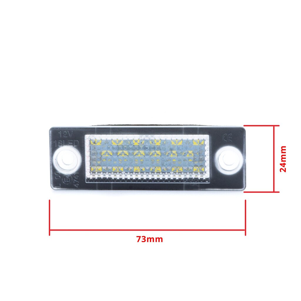 LED numbrimärgi valgustus 6000K VW Seat Ford Skoda hind ja info | Autopirnid | kaup24.ee