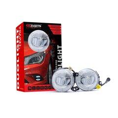 EinParts DL02 Päevasõidutuled LED DRL udutuled 6000K 12/24V jaoks VW Golf V Jetta V Scirocco Up Skoda Citigo Seat Mii hind ja info | Autotuled | kaup24.ee