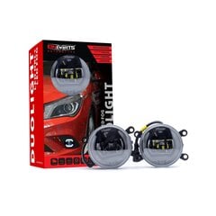 EinParts DL06 Päevasõidutuled LED DRL udutuled 6000K 12/24V jaoks Citroen, Mercedes, Mitsubishi, Nissan, Renault, Subaru hind ja info | Autotuled | kaup24.ee