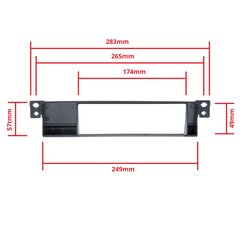 Autoraadio paigaldusraam EinParts 1 DIN BMW 3 E46 1998-2005 hind ja info | Auto salongitarvikud | kaup24.ee