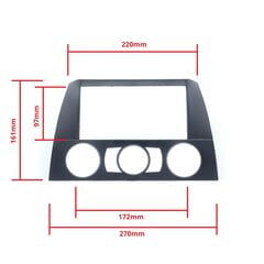 Autoraadio paigaldusraam EinParts 2 DIN BMW 3 E90 E91 E92 E93 hind ja info | Auto salongitarvikud | kaup24.ee