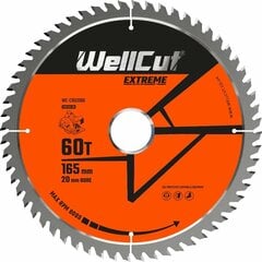 Wellcut extreme пильный диск 165 мм цена и информация | Механические инструменты | kaup24.ee