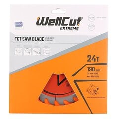 WellCut Extreme TCT lõikeketas 190 mm цена и информация | Механические инструменты | kaup24.ee