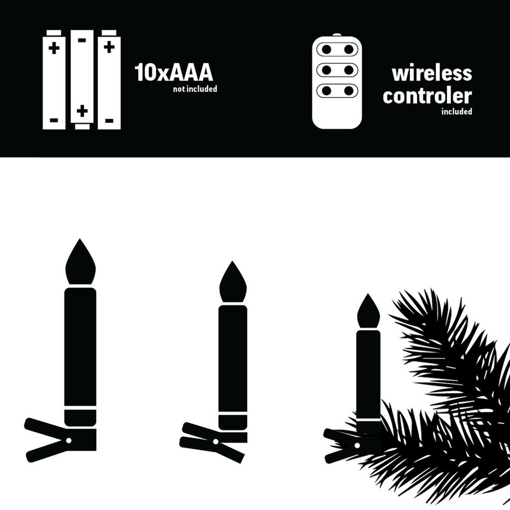 Decoking LED küünlad jõulupuule, 20 tk цена и информация | Küünlad, küünlajalad | kaup24.ee
