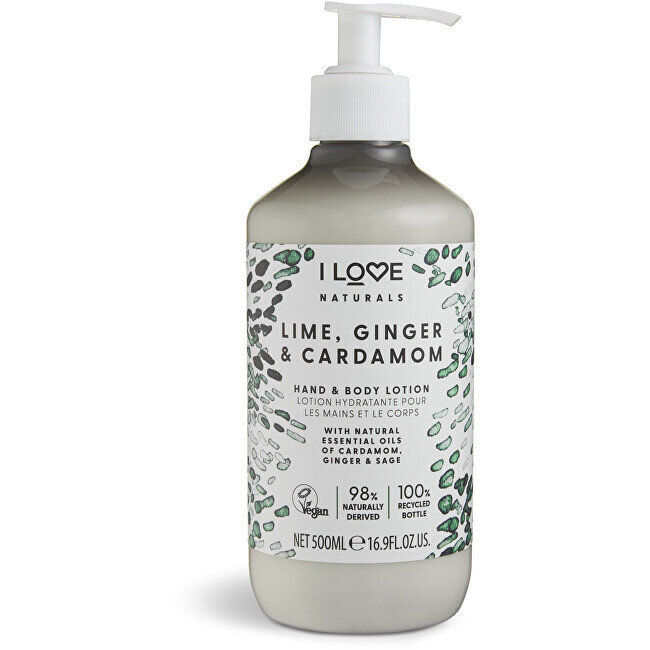 Niisutav käte- ja kehakreem Natura ls Lime, Ginger & Cardamon (käte- ja kehakreem) 500 ml цена и информация | Kehakreemid, kehaspreid | kaup24.ee