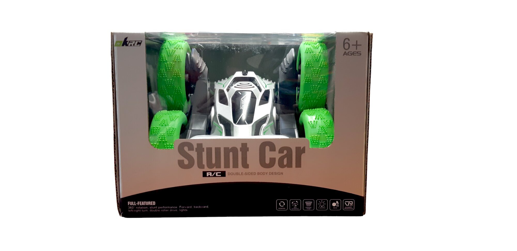 Raadio teel juhitav trikiauto, roheline цена и информация | Poiste mänguasjad | kaup24.ee