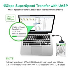 USB-adapter Sata 3.0-ga hind ja info | USB jagajad, adapterid | kaup24.ee