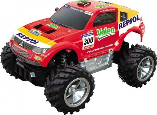 Raadioteel juhitav sõiduk Rastar Mitsubishi Pajero Evo Dakar, skaala 1:18 цена и информация | Poiste mänguasjad | kaup24.ee