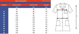 Куртка медицинская белая темно-синяя roz.36 цена и информация | Медицинская одежда | kaup24.ee