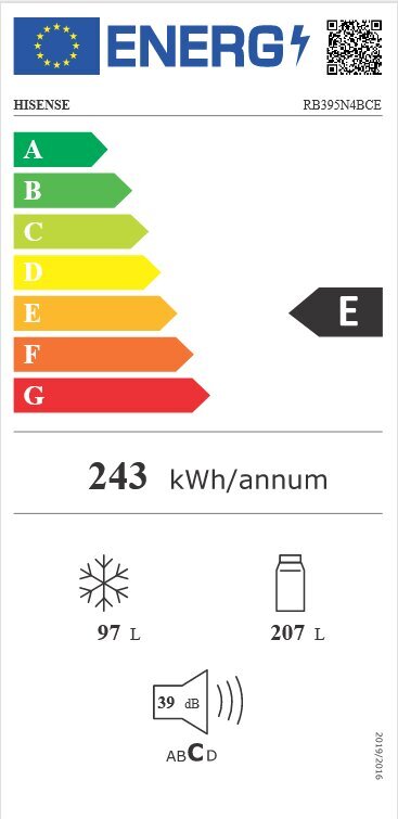 Hisense RB395N4BCE цена и информация | Külmkapid | kaup24.ee