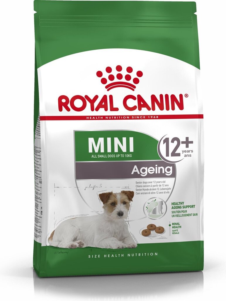 Royal Canin väikestele eakatele koertele Mini Ageing 12+,1.5 kg цена и информация | Kuivtoit koertele | kaup24.ee