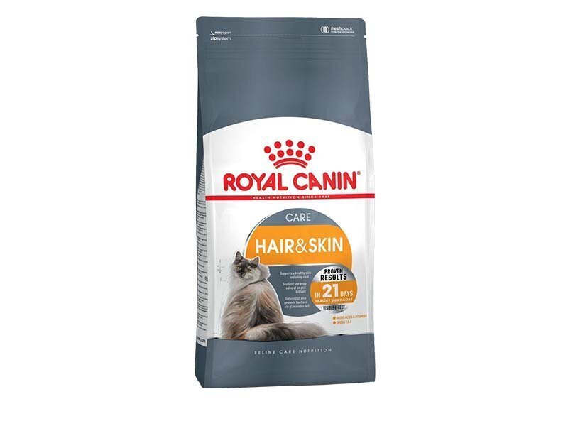 Royal Canin nahale ja kasukale Hair & Skin Care, 0,4 kg hind ja info | Kuivtoit kassidele | kaup24.ee