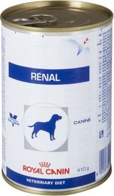 Royal Canin neerupuudulikkusega koertele Renal, 410 g hind ja info | Konservid koertele | kaup24.ee