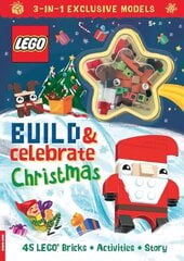 LEGO (R) Books: Build & Celebrate Christmas (includes 45 bricks) hind ja info | Väikelaste raamatud | kaup24.ee