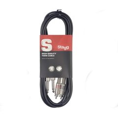 Stagg, RCA, 2 x Jack Stereo 6.3 mm, 60 cm цена и информация | Кабели и провода | kaup24.ee