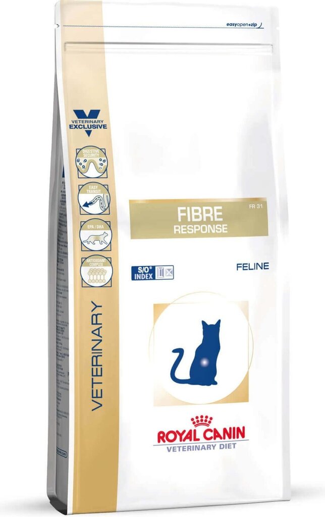 Kuivtoit Royal Canin tundliku seedimisega kassidele Cat fibre response, 0,4 kg цена и информация | Kuivtoit kassidele | kaup24.ee