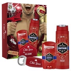 Kinkekomplekt meestele Old Spice Footballer: pulkdeodorant 50 ml + dušigeel 250 ml + avaja цена и информация | Дезодоранты | kaup24.ee