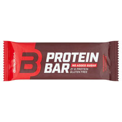 Maasikamaitselised batoonid BioTech Protein Bar, 16x70 g hind ja info | Batoonid | kaup24.ee