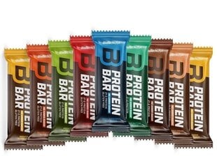 Maasikamaitselised batoonid BioTech Protein Bar, 16x70 g hind ja info | Batoonid | kaup24.ee
