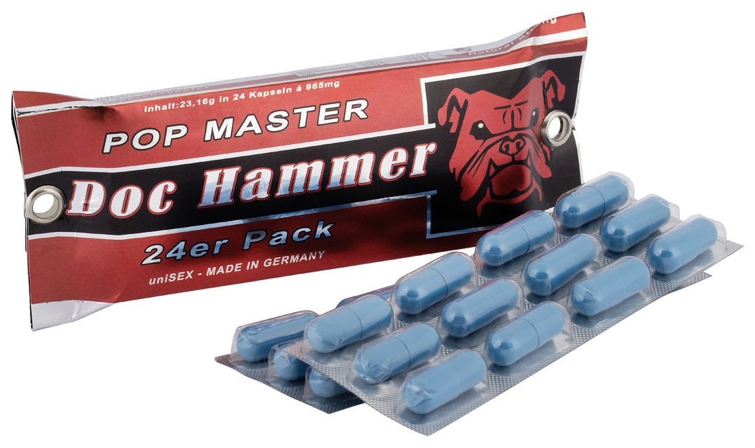 Erektsiooni tugevdavad tabletid Doc Hammer Pop Master, 24 tabletti по хорош...