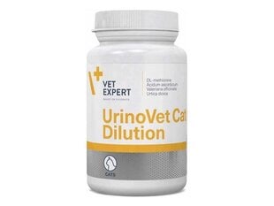 Пищевая добавка для кошек VetExpert Urinovet Cat Dilution, 45 шт. цена и информация | Витамины, пищевые добавки и товары от паразитов | kaup24.ee