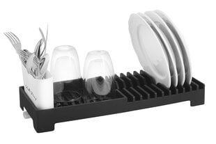 Сушилка для посуды Livio Duo Black, 45,5x19x7 см. цена и информация | Столовые и кухонные приборы | kaup24.ee