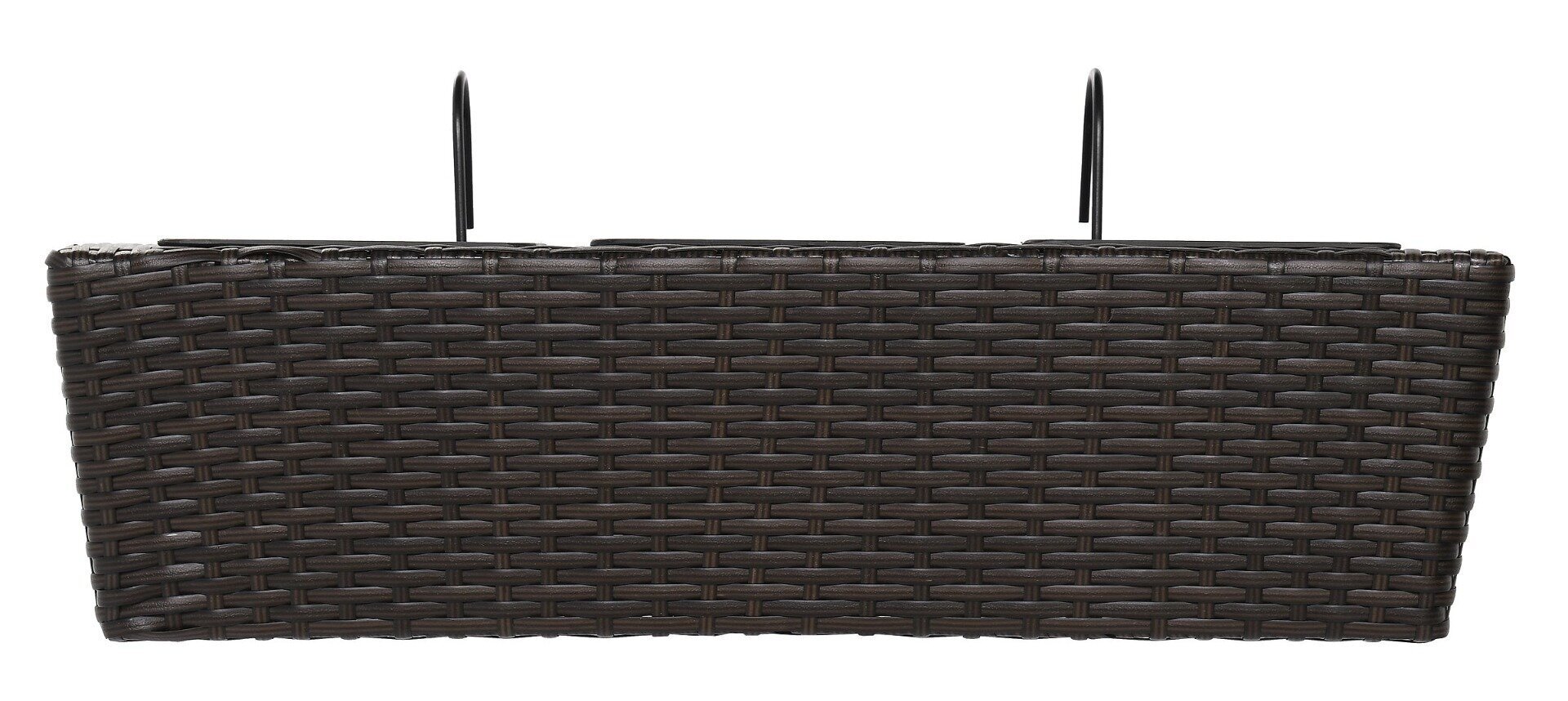 Taimepott rõdule Rattan, 62x29x24 cm hind ja info | Dekoratiivsed lillepotid | kaup24.ee