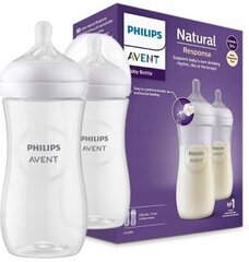 Lutipudelite komplekt Philips Avent Natural Response SCY906/02, 3+ kuud, 330 ml цена и информация | Бутылочки и аксессуары | kaup24.ee