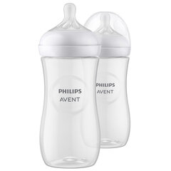 Lutipudelite komplekt Philips Avent Natural Response SCY906/02, 3+ kuud, 330 ml hind ja info | Lutipudelid ja aksessuaarid | kaup24.ee