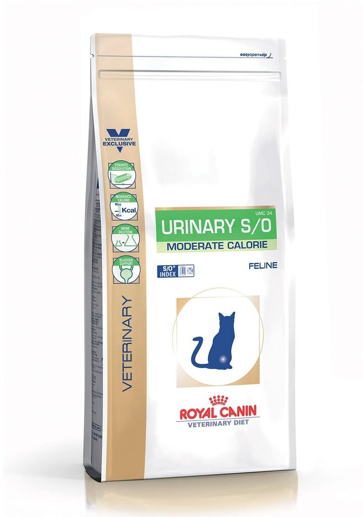 Royal Canin ülekaalistele ja uriinisüsteemide profülaktikaks Urinary Moderate Calorie, 7 kg hind ja info | Kuivtoit kassidele | kaup24.ee