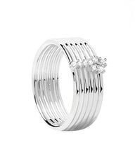 PDPAOLA Вневременное серебряное кольцо с цирконами SUPER NOVA Silver AN02-614 цена и информация | Кольца | kaup24.ee