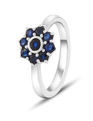 Beneto Exclusive Очаровательное серебряное кольцо с сапфирами SAFAGG1 цена и информация | Кольцо | kaup24.ee