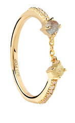 PDPAOLA Оригинальное позолоченное кольцо с цирконами ЖЕНСКОЕ AN01-652 цена и информация | Кольцо | kaup24.ee