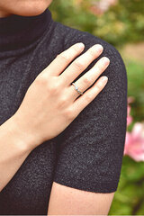 Valgest kullast sõrmus naistele Brilio 229 001 00830 07 59 hind ja info | Sõrmused | kaup24.ee
