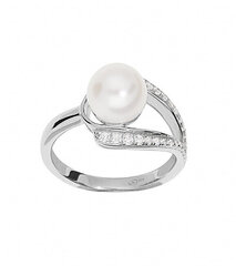 Hõbesõrmus pärliga naistele Brilio Silver ML05699A hind ja info | Sõrmused | kaup24.ee