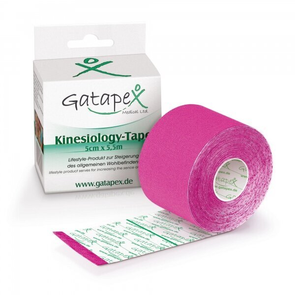 Kinesioteip Gatapex 5cmx5,5m, roosa hind ja info | Liigesetoed ja -kaitsmed | kaup24.ee