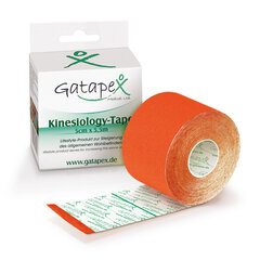 GATAPEX kinesioloogiline teip 5cmx5,5m, oranž hind ja info | Liigesetoed ja -kaitsmed | kaup24.ee