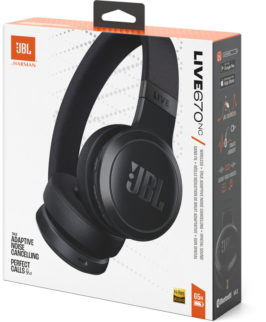 JBL Live 670NC JBLLIVE670NCBLK hind ja info | Kõrvaklapid | kaup24.ee