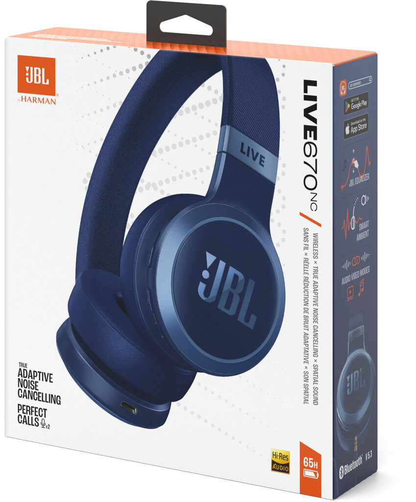 JBL Live 670NC JBLLIVE670NCBLU hind ja info | Kõrvaklapid | kaup24.ee